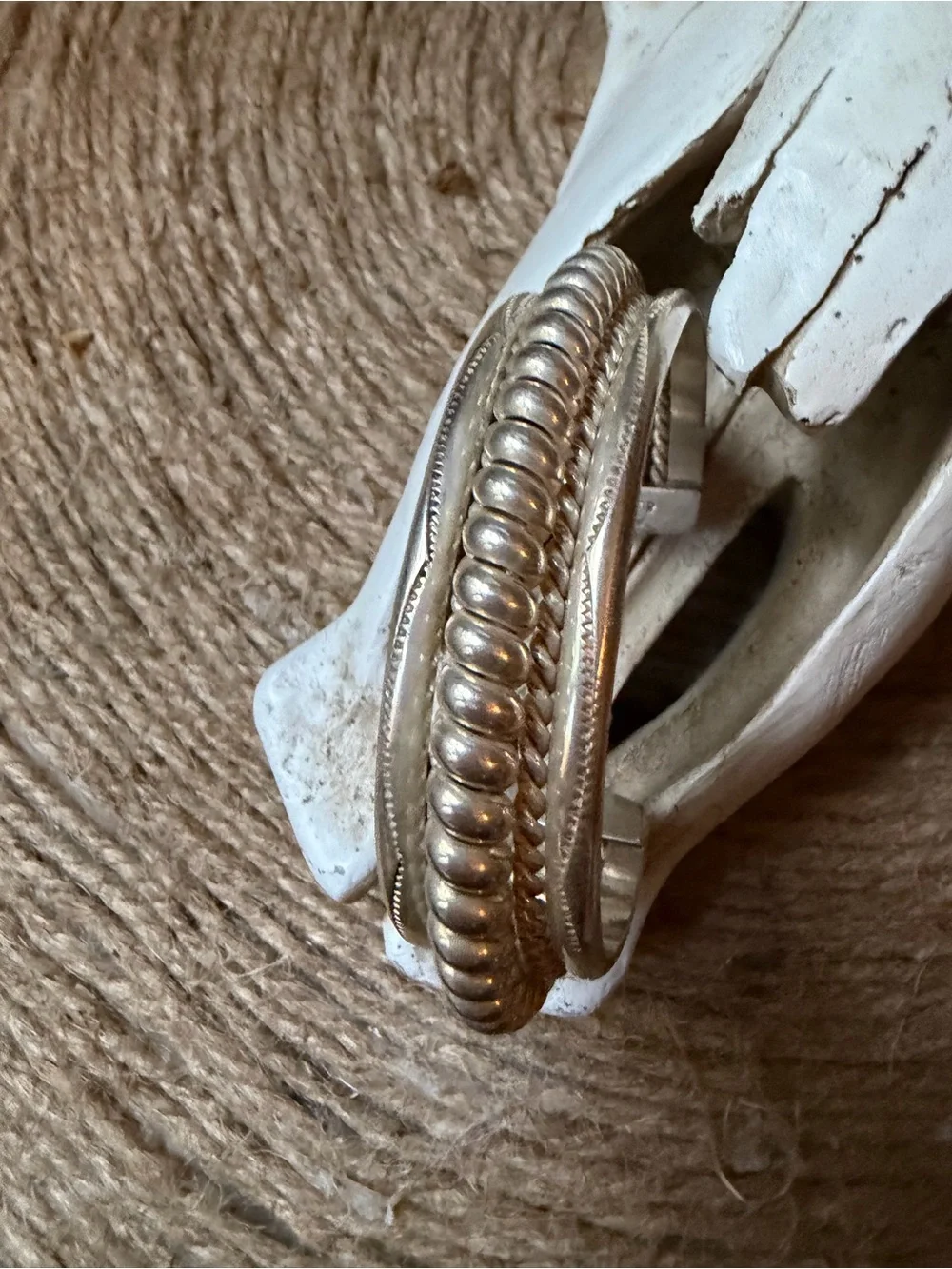 Sterling Silver Tahe Tone Cuff Bracelet - Women's Accessory